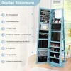 COSTWAY Skrinka na šperky, zrkadlová skrinka so zrkadlom po Náhľad obrázku produktu 5