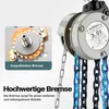 Wiltec Mini Kettenzug bis 3 t, robuster Handkettenzug 3 m Produktbild-Vorschau 5