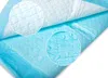 A close-up view of absorbent pads, showing water droplets on the surface and the textured material. Produktbild-Vorschau
