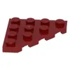A single red LEGO plate with studs and a unique shape. Podgląd zdjęcia produktu