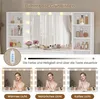 KIMENICH Coiffeuse avec miroir et prises de courant, LED Voir les images du produit 5