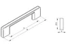 Möbelgriff BA 128mm Küchengriff Weiss matt Türgriff Produktbild-Vorschau 3