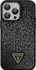 A black phone case with rhinestones and a Guess logo. Produktbild-Vorschau