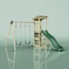 OutdoorToys Spielturm Neapel aus Holz in Dunkelgrün mit Produktbild-Vorschau 5
