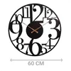 HSXL – Große industrielle Wanduhr aus schwarzem Metall – Produktbild-Vorschau 7