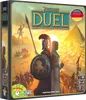 The image shows the front of a board game box with a scene depicting ancient civilizations and figures. The game title '7 Wonders Duel' is prominently displayed. There are also icons indicating player count and playtime. Anteprima dell’immagine prodotto
