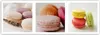 Leinwandbild süße gebäck-macarons 150x50 cm Feeby rosa Produktbild-Vorschau 3