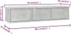 The Living Store Wand-Schubladenregal Betongrau 88x26x18,5 Produktbild-Vorschau 8
