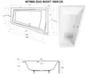 Badewanne INTIMA DUO RECHTS 180x125cm mit Füßen , mit Produktbild-Vorschau 4