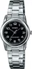 A close-up studio shot of a silver Casio watch with a black face. Produktbild-Vorschau