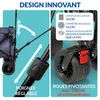 Chariot à bras pliant sans toit 100 kg chargeable avec Voir les images du produit 5