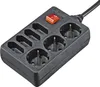 Hama Steckdosenleiste 7-fach, Schalter, 1,4m, 3x Schuko-, Produktbild-Vorschau 1