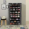 Schuhschrank mit 9 Ebenen Schuhregal Stoffschrank für 36 Produktbild-Vorschau 1
