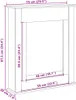 vidaXL Obudowa kominka dąb sonoma 75x20x87,5 cm materiał Podgląd zdjęcia produktu 8
