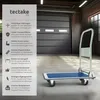 tectake® Plattformwagen Ladefläche 73 x 47 cm Produktbild-Vorschau 2