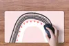 MuchoWow® Mauspad Mousepad Regenbogen - Minimalismus - Rosa Produktbild-Vorschau 3