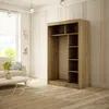Kleiderschrank Lotus in modernes Stil 2x Schiebtüren 120 cm Produktbild-Vorschau 2