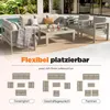 MeXo Gartenlounge-Set Terrassenmöbel Set 6-7 Personen Produktbild-Vorschau 3