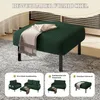 MODFU Tabouret - Pouf en Velours Côtelé Repose-Pieds ou Voir les images du produit 5