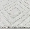 Boho Hochflor Wohnzimmerteppich mit Rautenmuster und Produktbild-Vorschau 5