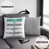 Trendation - Gamer Logik Deko-Kissen mit Füllung 40x40 Produktbild-Vorschau 2