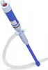 A blue and light blue electric pump with a white corrugated hose. Náhľad obrázku produktu