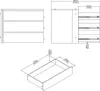 Catania Schubladeneinsatz 3 Schubladen 87 cm bis 180 cm Produktbild-Vorschau 10