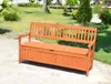 Harms Gartenbank Houston mit Staufach, Eukalyptusholz Produktbild-Vorschau 3