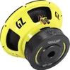 A yellow and black subwoofer speaker. Voir les images du produit