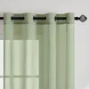 Set di 2 tende trasparenti in voile, color verde salvia, Anteprima dell’immagine prodotto 2