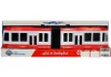 Leantoys Gelenkbus mit Friktionsantrieb Rot Produktbild-Vorschau 6