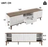 Merax TV-Schrank, LED-Fernsehschrank, Multimedia-TV-Konsole Produktbild-Vorschau 4