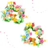 Fiori blocchi creativi giardino fiorito 175 elementi Anteprima dell’immagine prodotto 4