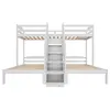 Letto a castello Flieks 90x200cm per 3 bambini, letto a Anteprima dell’immagine prodotto 9