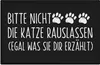 Trendation - Lustige Katzen Fußmatte Bitte Nicht Die Katze Produktbild-Vorschau 1
