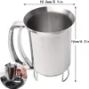 Edelstahl Pfannkuchenteigspender Handheld Pancake Batter Produktbild-Vorschau 2