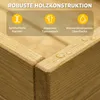 AIYAPLAY Sandkasten 2-teilig 150x90 cm Sandkiste aus Holz Produktbild-Vorschau 8