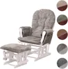 Fotel Relax HWC-C76, fotel bujany ze stołkiem tkanina Podgląd zdjęcia produktu 8