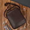 Borsa da uomo in pelle a tracolla marrone Borsa a tracolla Anteprima dell’immagine prodotto 10