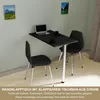 Stół składany na ścianę z nogą stołu blat biurka 80x50 cm w Podgląd zdjęcia produktu 3
