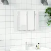 vidaXL Lustro łazienkowe LED szafka białe 60x12x45 cm Podgląd zdjęcia produktu 2