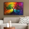 MuchoWow® - Leinwandbilder - Baum - Bunt - Modern - Produktbild-Vorschau 5