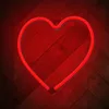 Avizar, lampe néon LED coeur fixation murale port USB-A, Voir les images du produit 7