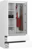 Kleiderschrank AKORD S90 Weiß 90 cm 2 Türen 2 Schubladen 4 Produktbild-Vorschau 2