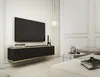 WISZĄCA SZAFKA RTV czarna 135 cm Hollar FREZOWANA Podgląd zdjęcia produktu 2