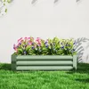 Outsunny – vyvýšený záhon z ocele, záhon, skleník, záhradný Náhľad obrázku produktu 9