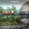 Grilovací pavilón Outsunny, 1,1 x 2,3 m, 2 bočné odkladacie Náhľad obrázku produktu 5