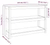 vidaXL Konzolový stůl 110x40x74 cm Masivní borovicové dřevo Náhled obrázku produktu 8