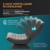 CASARIA® Sessel verstellbare Rückenlehne 360° Drehbar Produktbild-Vorschau 6