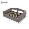 A diagram of a bed with dimensions indicated by numbers. Produktbild-Vorschau